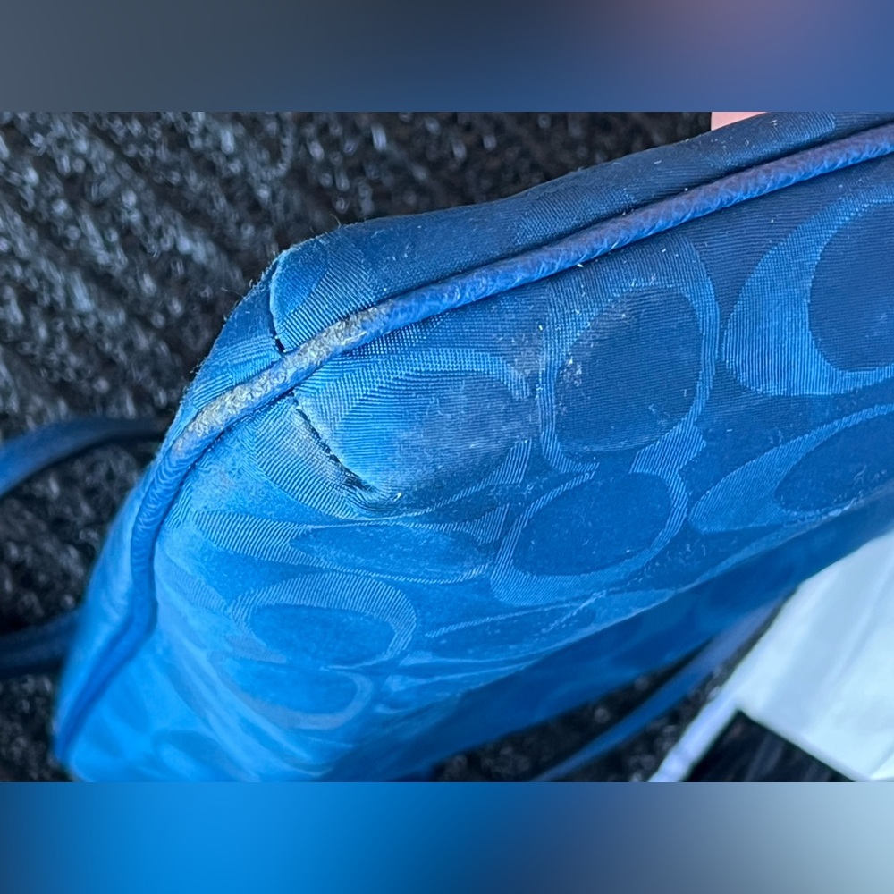 Coach Vibrant Blue Crossbody Bag - Picture 9 of 15